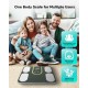 Body Fat Scales, Smart Scales for Body Weight & Fat - Digital BMI 20 Body Composition Scale with App, Measures Muscle Mass, Visceral Fat, Hydration Level - 180kg Capacity
