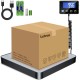 Postal Scales, 440lbs/0.35oz High Precision LCD Display Parcel Scales, Parcel Weighing Scales with Hold and Tare Function for Luggage, Package, Warehouse, 2 AAA Batteries and Charging Cable Included