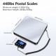 Postal Scales, 440lbs/0.35oz High Precision LCD Display Parcel Scales, Parcel Weighing Scales with Hold and Tare Function for Luggage, Package, Warehouse, 2 AAA Batteries and Charging Cable Included