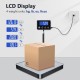 Postal Scales, 440lbs/0.35oz High Precision LCD Display Parcel Scales, Parcel Weighing Scales with Hold and Tare Function for Luggage, Package, Warehouse, 2 AAA Batteries and Charging Cable Included