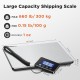 Postal Scales, 660lb/1oz High Precision LCD Display Parcel Scales, Parcel Weighing Scales with Hold and Tare Function for Luggage, Package, Warehouse, 2 AAA Batteries and Charging Cable Included